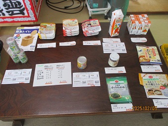 コープ商品の展示