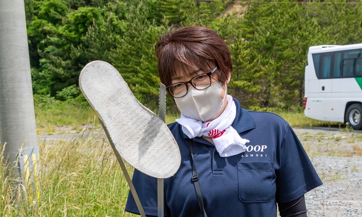 ごみ拾いの様子②　いろいろなごみがありました。