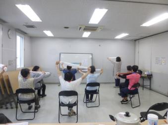 タオルで体操