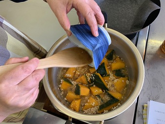 かぼちゃのそぼろ煮