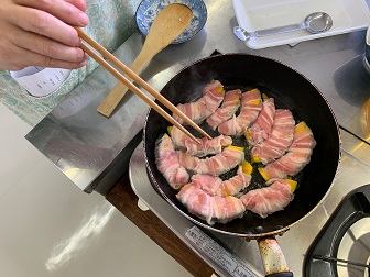 かぼちゃの肉巻き