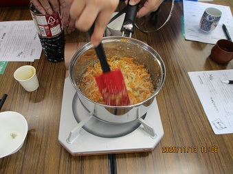 子和えもうすぐ完成♪