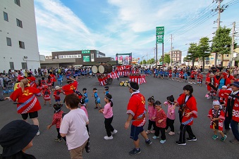 園児による流し踊り！